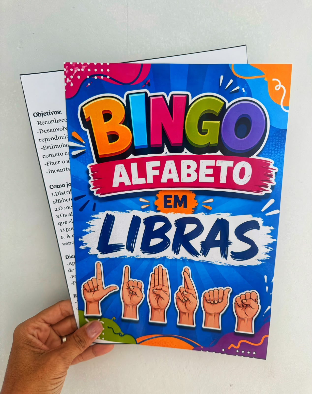 Bingo Alfabeto em Libras